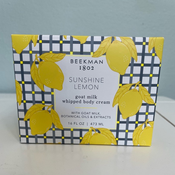 Beekman 1802 pure goat milk body cream sunshine lemon 16 fl oz - Picture 1 of 3